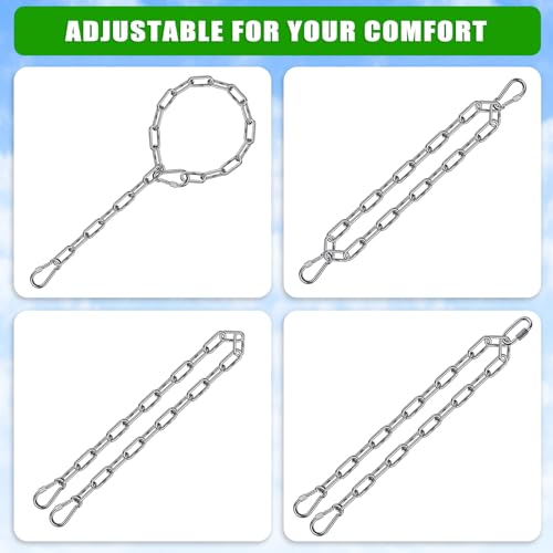 20-Inch Stainless Steel Punching Bag Chain with Carabiners - Heavy Duty Adjustable