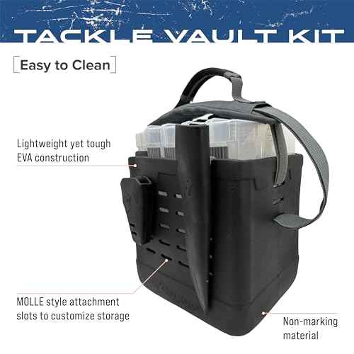 FROGG TOGGS EVA Tackle Vault, Lightweight, Customizable Fishing Tackle Bag