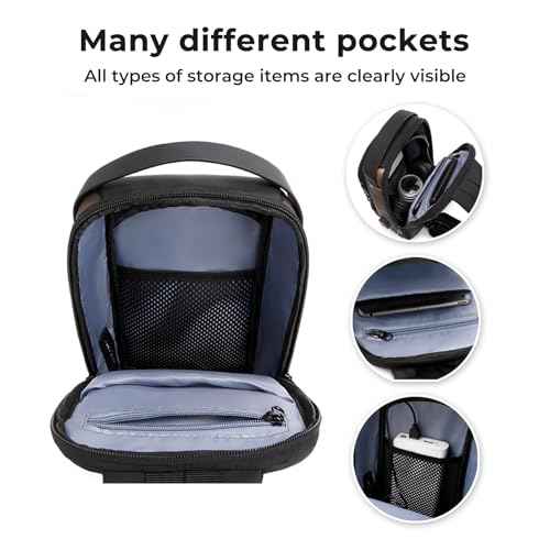 Sling Bag for Men | Anti-theft Crossbody Bag - PU Leather Crossbody Shoulder Bag - Chest Bag for Daily use