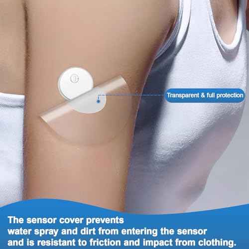 Sensor Covers for Libre 3 Waterproof,100 Pack Libre 3 Plus Covers,Transparent & Long-Lasting CGM Overpatch Tape,Easy to Apply and Remove & Lasting to 14 Days-Without Hole