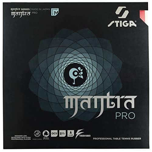 Stiga Mantra Pro Table Tennis Rubber | Professional Table Tennis Sheet for Maximum Full Stroke Control & Speed - Made in Japan