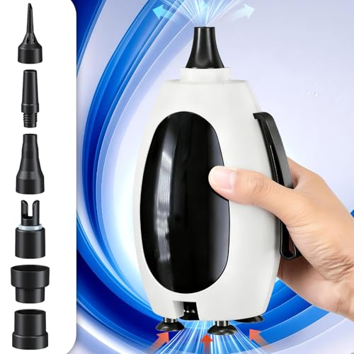 Electric Balloon Pump 3-in-1 Portable Air Inflator Vacuum Pump - White