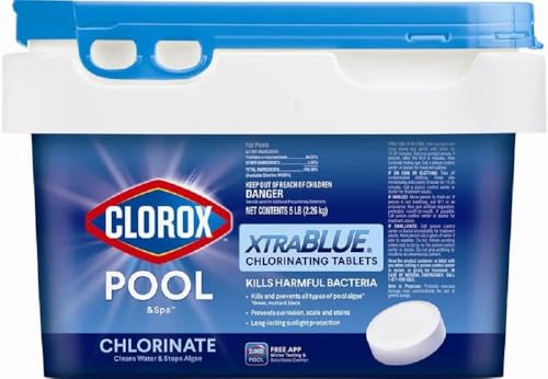 Pool & Spa Chlorine Tablets 5 lb - Kills Bacteria & Stops Algae, Individually Wrapped