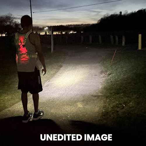 Reflective Running Vest and Gear - Reflective Vest Including Rechargeable & Removable Running Lights for Runners - Perfect for Night Walking with Safety Lights to Provide High Visibility