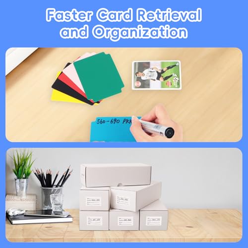 Sleeved-Size Bulk Card Storage Boxes 6-Pack Holds 3,600 Cards for Trading Card Collection