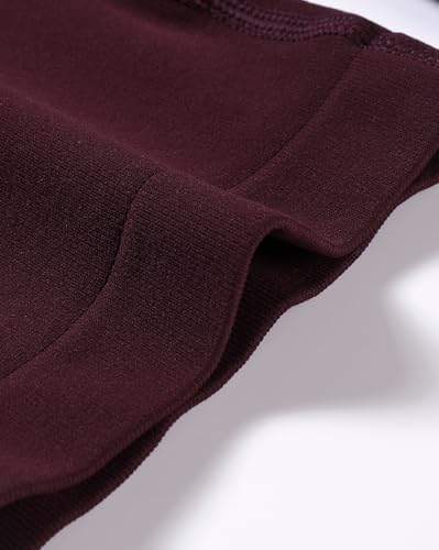 AUROLA Power Workout Shorts for Women Medium Black Cherry Tummy Control Squat Proof