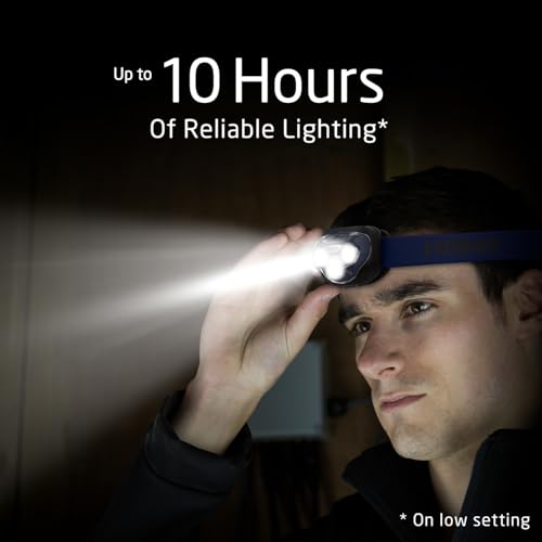 Eveready LED Headlamp 200 Lumens IPX4 Water-Resistant, 2 Pack