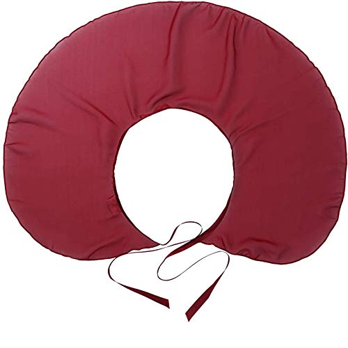 Kids Girls Ballet Dance Skirt Sheer Chiffon Wrap - Burgundy 4-6 Years