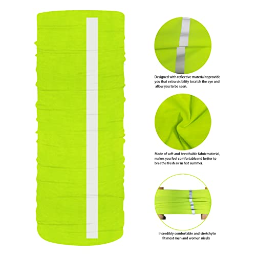 Green Seamless Neck Gaiter Balaclava Face Cover - Bilymate