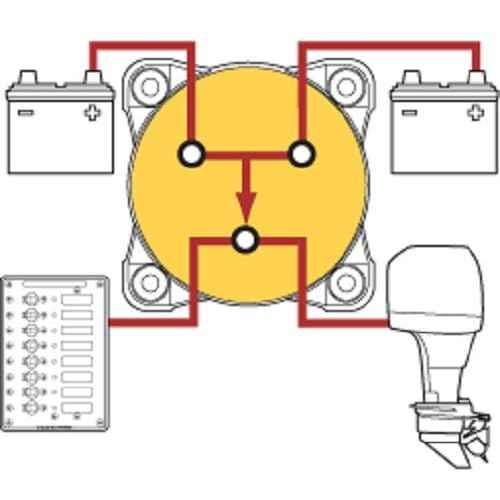 Blue Sea Systems 3002 HD BATTERY SELECTOR 4POS