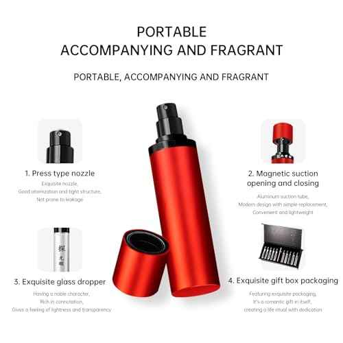 Luxury Women's Perfume Set (10 x 0.34 fl oz) ? Mini Fragrance Collection with Magnetic Cap & Gift Bag ? Unique Women Perfume for Travel,Dating,Holidays,Daily Use ? Gift for Mum,Wife,Girlfriend