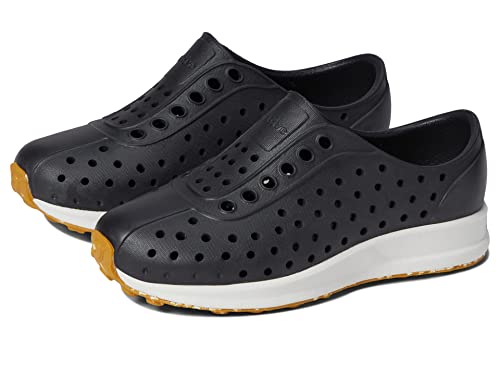Native Shoes Unisex-Child Robbie Slip-On Sneaker - 9 Toddler Jiffy Black Shell White Mash Speckle