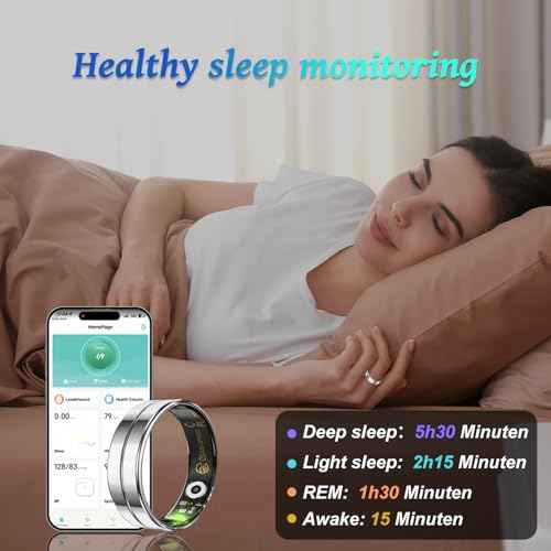 White Elephant Gifts for Adults,Gifts Christmas for Women Men,Smart Ring for Women Men - Sleep Monitoring/Blood Oxygen/Motion Tracking,Waterproof & No Subscription Required NewSilver 8