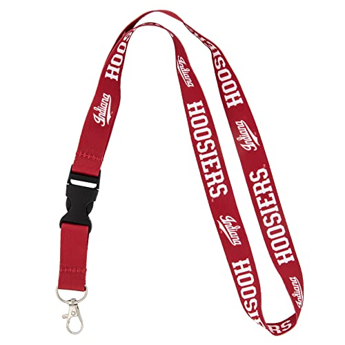Indiana Hoosiers Lanyard with Snap Buckle - Red College Sports Accessory