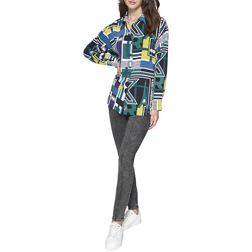 KARL LAGERFELD Women's Soft Long Sleeve Blouse