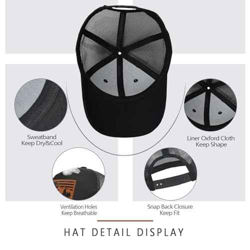 Gifts for Dad Husband Snapback Trucker Hat Baseball Cap Father's Day Christmas Valentine's Day Birthday Gifts