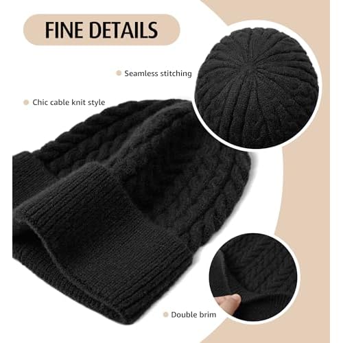 HiRui Knit Beanie Hats for Men Women Winter Hats Skull Caps Warm Classic Slouchy