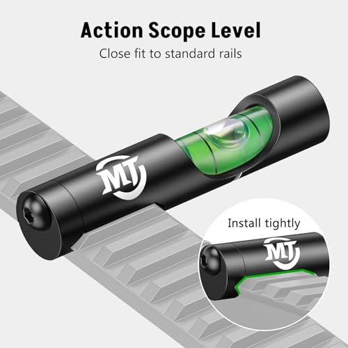 MidTen Scope Leveling Kit Bubble Level Anti-Cant with Magnetic Base - Black
