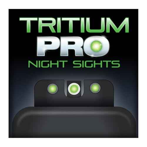 TRUGLO Tritium Pro Handgun Night Sights with Daylight White Dots Night Tritium Dots & White Focus Lock Front Ring Durable Compact Night Sights Compatible with FN Handguns