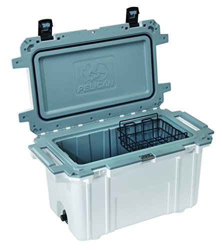 Pelican Elite Cooler Wire Basket Grey 50/70 Quart Large Food Bait Organizer