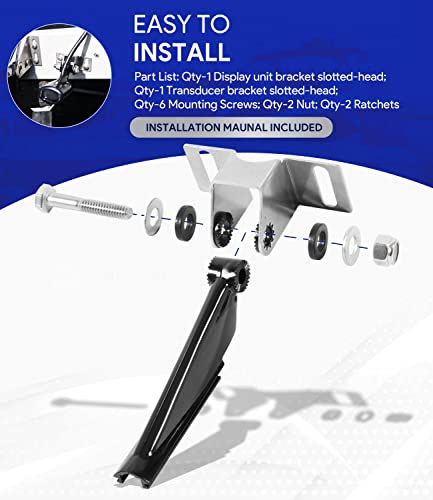 Marine Transducer Mount Bracket for DSI, 3D & TotalScan Fish Finders