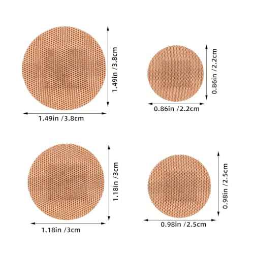 NOLITOY 100pcs Elastic Spot Bandages, Small Round Adhesive Flexible Fabric Tape Sticker for Wounds Protection Care in Multiple Sizes