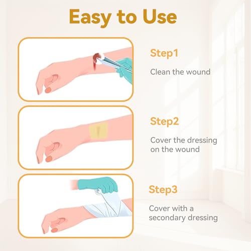 Jointown Xeroform Petrolatum Dressing Bandages 5x9 Inch, 25 Pack - Non-Stick Wound Care Gauze