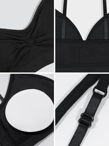 Girls Seamless Trainer Bra with Removable Pads - 34 Stellar Orchid Rose Shadow Black