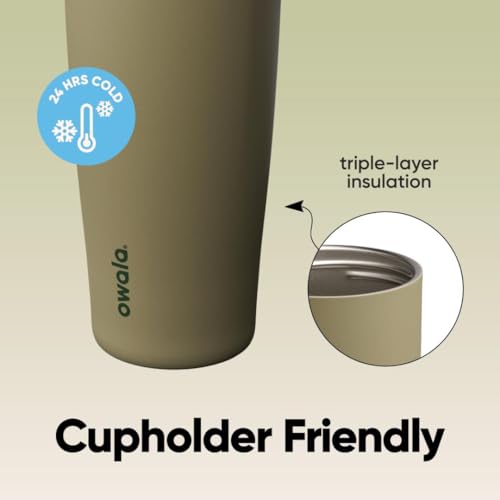 Owala FreeSip Sway Stainless Steel Water Bottle 40 oz Off Road - Leak-Proof, Insulated, BPA-Free