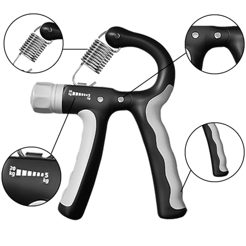 Kids Hand Grip Strengthener 2 Pack Adjustable Resistance Black & Purple