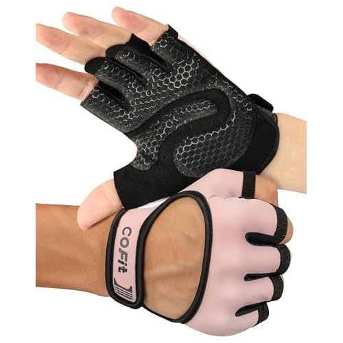 COFIT Breathable Workout Gloves, Antislip Weight Lifting Gym Gloves for Men Women, Superior Grip & Palm Protection for Weightlifting, Fitness, Exercise, Training