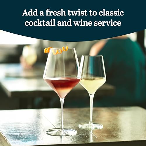 Libbey Master¡¯s Reserve 9323 Prism All Purpose Wine Glasses Set, 16 Oz, Clear, Sleek Wine Glass Set Of 12, Modern Stemware Glasses for Special Moments