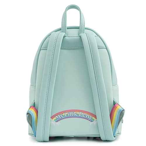 Loungefly My Little Pony Rainbow Mini Backpack Light Blue-Rainbow