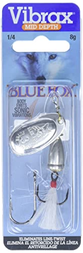 Blue Fox 62 Classic Vibrax Inline Spinner - White / 1/4 oz