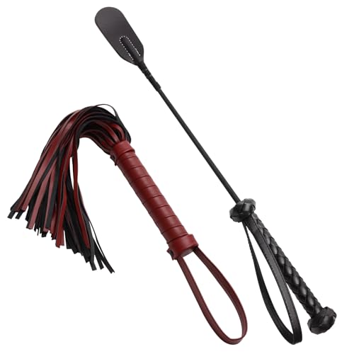 Horse Riding Crop with PU Leather Handle 18-20 Inches Equestrian Whip