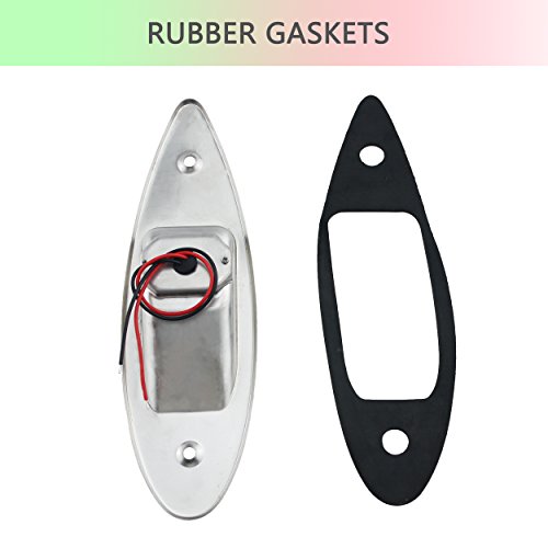 Boat Navigation Lights Red & Green LED Marine Bow Lights Waterproof 12V