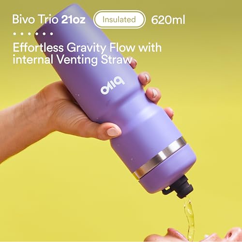 Bivo 21oz Insulated Stainless Steel Bike Water Bottle Raw - Uncoated, Dishwasher Safe