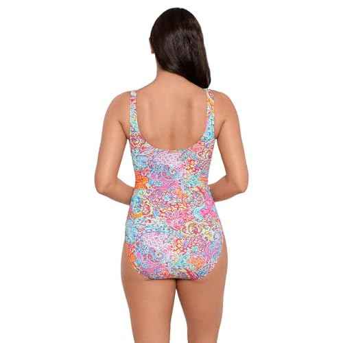 Lauren Ralph Lauren Amara Patchwork Ring Over-The-Shoulder Underwire Tankini