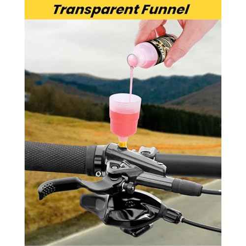 Brake Bleed Kit for Shimano,TEKTRO,TRP Hydraulic Disc Brakes,Bicycle Hydraulic Brake Bleed Kit Including 180 ML Mineral Brake Fluid