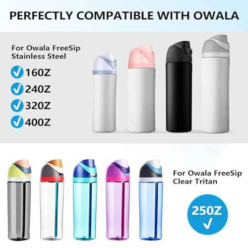 Replacement Lid for Owala Freesip, One Button Water Bottle Top Lid Compatible with Owala Cup 16oz 24oz 32oz 40oz, BPA-Free Leakproof Replacement Accessory for Owala Freesip