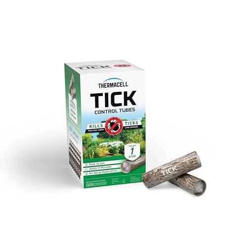 Thermacell Tick Control Tubes for Yards; Protects Backyards and Properties from Ticks; No Spray, No Granules, No Mess; Environmentally Friendly Alternative to Tick Spray & Tick Repellent