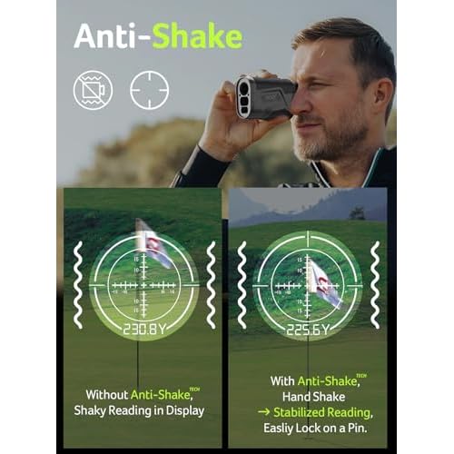 Acer Gadget Golf Rangefinder with Slope - 800/1200Yards Range Finder for Hunting, 6X Magnification with Flag Pole Locking Vibration, Rechargeable Battery with Magnet Stripe, Golf Accessories for Men