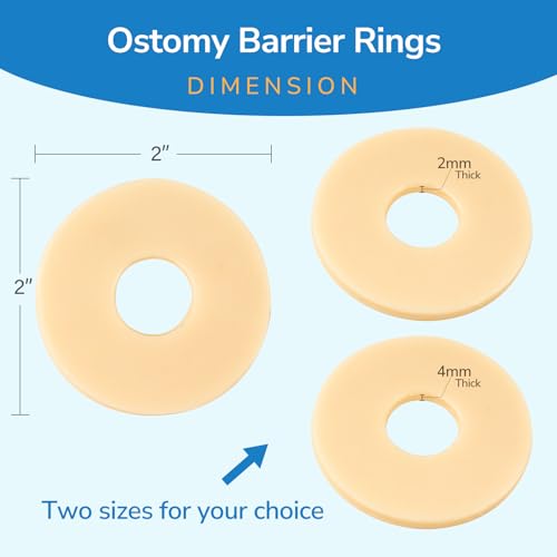 Ostomy Barrier Ring 10PCS Thick 4mm Moldable Hydrocolloid 48mm - Variation of THIS Listing