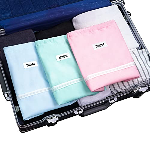 WANDF Light Pink Drawstring Gym Backpack - Foldable & Water-Resistant Sports Sack