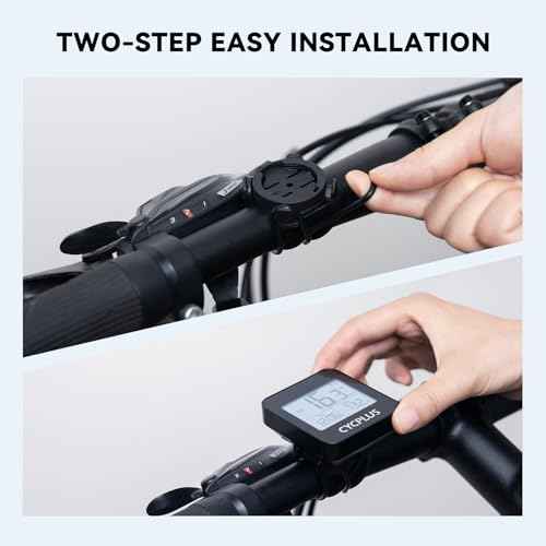 CYCPLUS GPS Bike Computer, Wireless Cycling Computer with Automatic Backlight, Bicycle Speedometer Odometer with Waterproof and Lager Battery, Provide Professional Data Analysis
