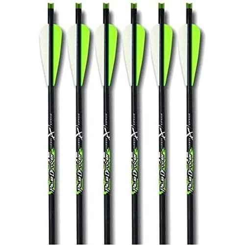 Carbon Express PileDriver Fletched Carbon Crossbolt with 4-Inch Vanes, 6-Pack