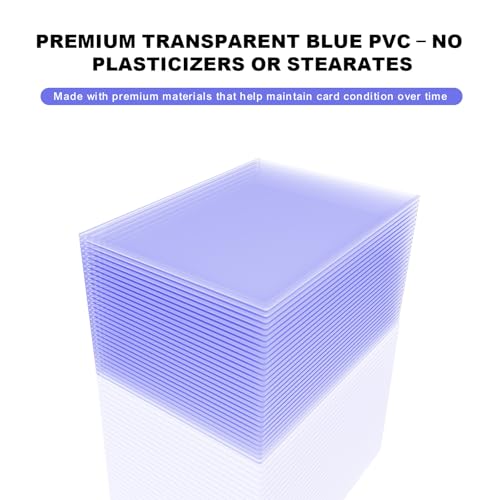 5x7 Jumbo Card Sleeves 30 Pack - Clear Rigid Protectors for Collectibles