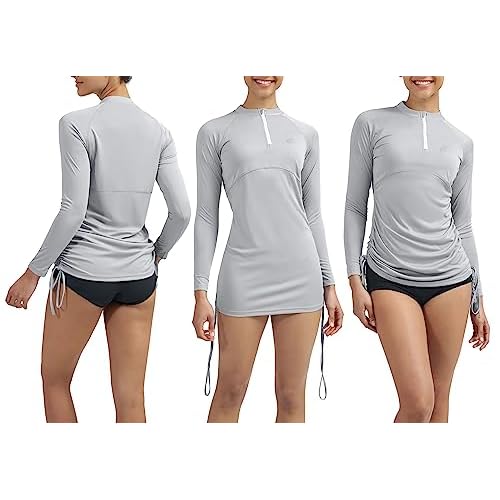 Ewedoos Rash Guard for Women UPF 50+ Sun Protection Clothing Swim Shirts for Woman SPF Shirts Long Sleeve UV Sun Shirts