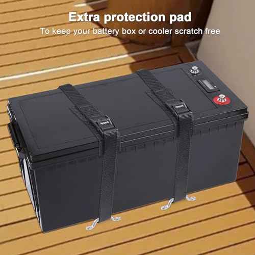 Ayaport Battery Tie Down Strap 48¡± Battery Box Hold Down Kit, Tie Down Kit, with Small Stainless Steel Bracket & Screws Used for RV Battery, Gas Fuel Tank, Accessories