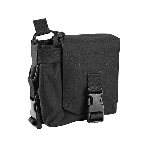 Tactical Molle Utility Pouch with Dual Compartments for Radio, Magazines, Water Bottle, IFAK